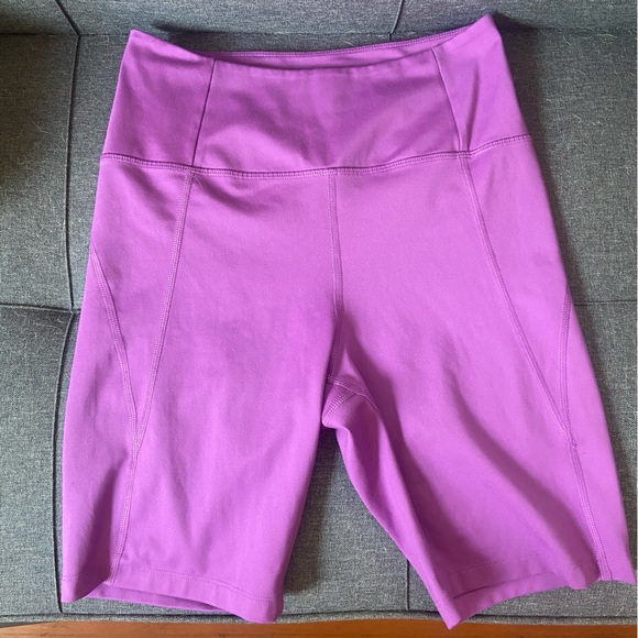 Girlfriend Collective high rise bike shorts wildflower size m - Picture 3 of 5